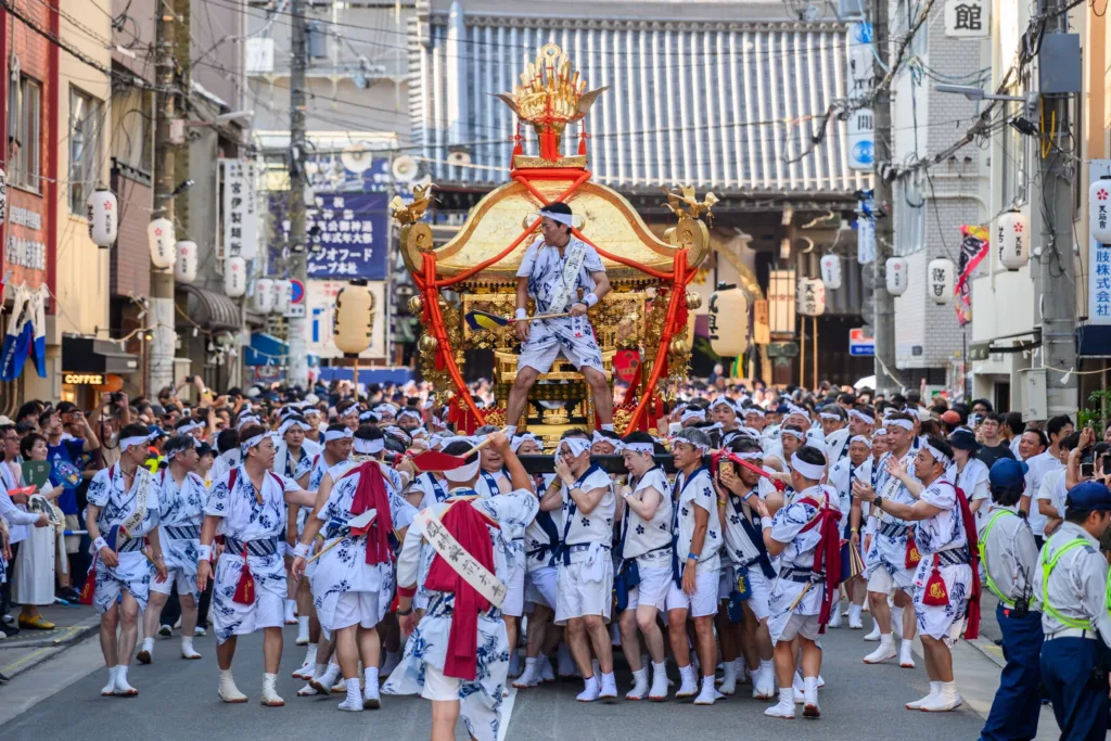 Tradiční svátek (matsuri) v Osace